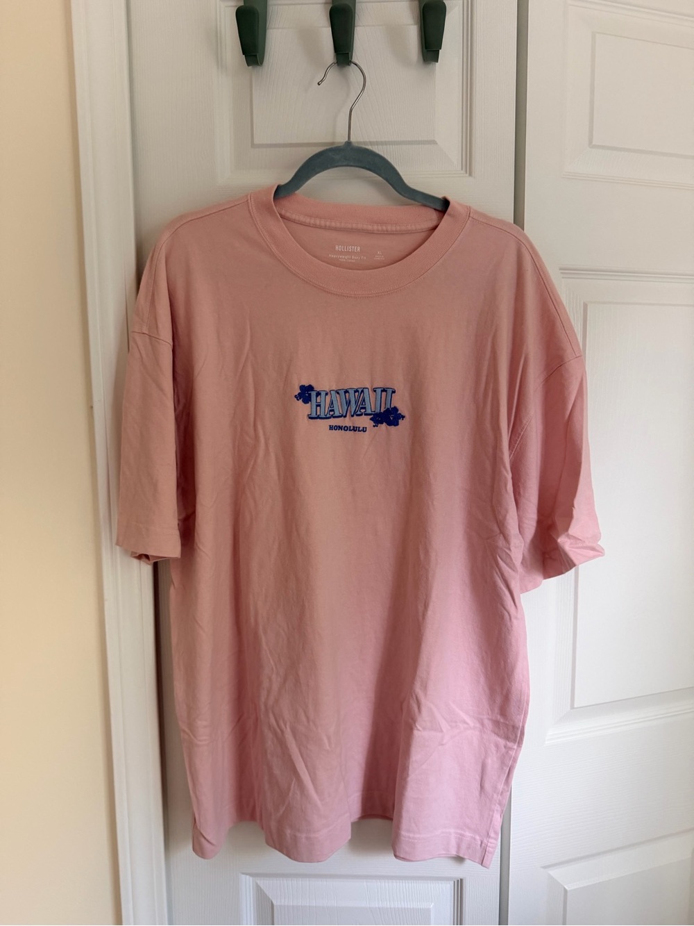 Hollister Pink Graphic 'Hawaii Honolulu' Short Sleeve Tee